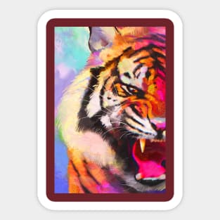 Fierce Tiger Sticker